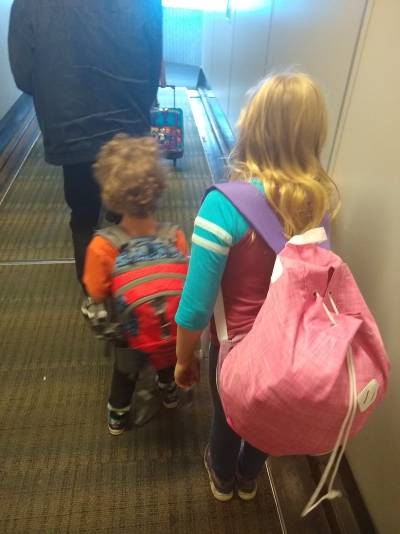 Going down the jetway