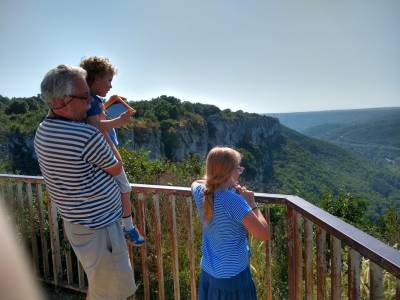 Atop the Roc d'Anglars